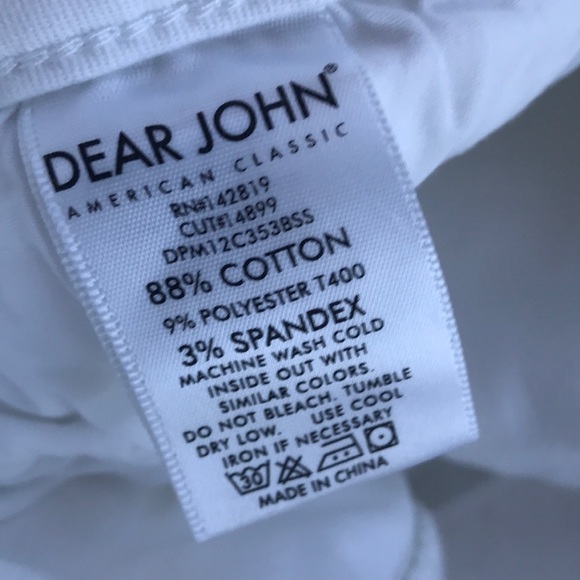 NWT Dear John Gisele High Rise White Skinny 30 - Picture 13 of 14